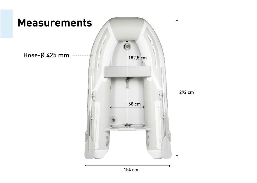 Купить SEATEC AEROSTAR 290 Yacht Tender / Airfloor / 4 Person / 2.92 m / max. 8 HP 56142-bvs 7ft.ru в интернет магазине Семь Футов
