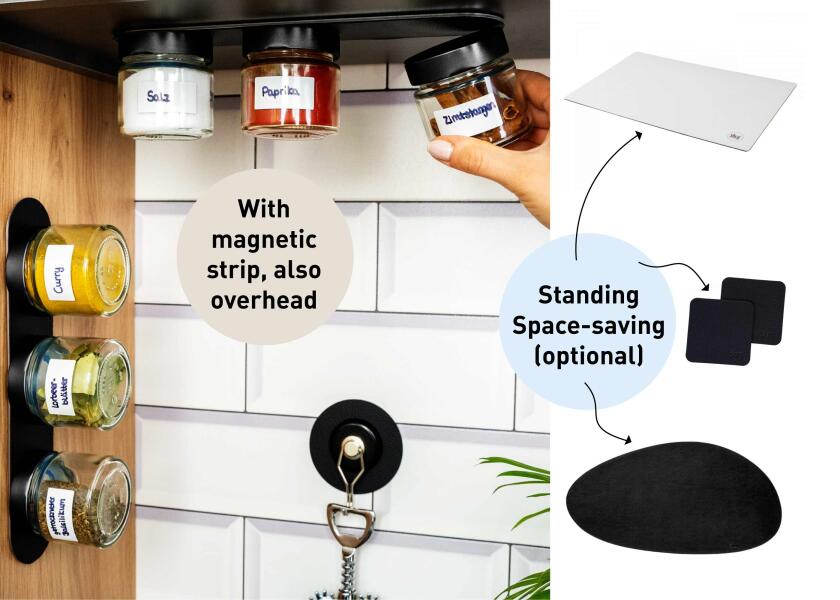 Купить SILWY FM-125-BCS-SM Магнит-Gewürzgläser ЧЕРНЫЙ И КЛАССНЫЙ / 3-й комплект 7ft.ru в интернет магазине Семь Футов