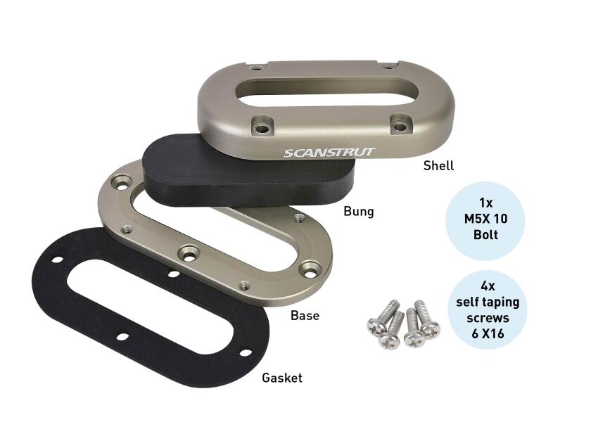 Купить Сальник кабельный водонепроницаемый IP68 Scanstrut DS-multi мульти до 15 мм из алюминия 7ft.ru в интернет магазине Семь Футов