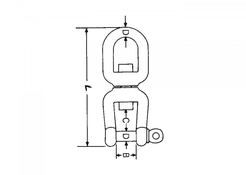 Купить Цепная поворотная скоба Вилка/вилка / Для цепочки: 16 35014-bvs 7ft.ru в интернет магазине Семь Футов
