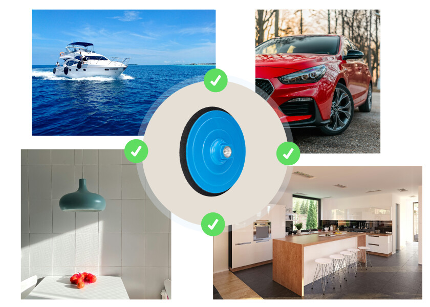 Купить SEATEC Опорная пластина / M14 / Ø: 180 мм 7ft.ru в интернет магазине Семь Футов