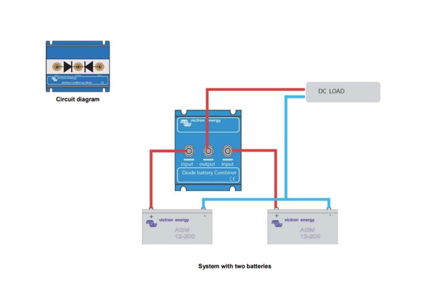 Купить VICTRON BCD000802000 BCD802 Комбинатор диодных батарей для двух батарей / 80А / 12/24В 7ft.ru в интернет магазине Семь Футов