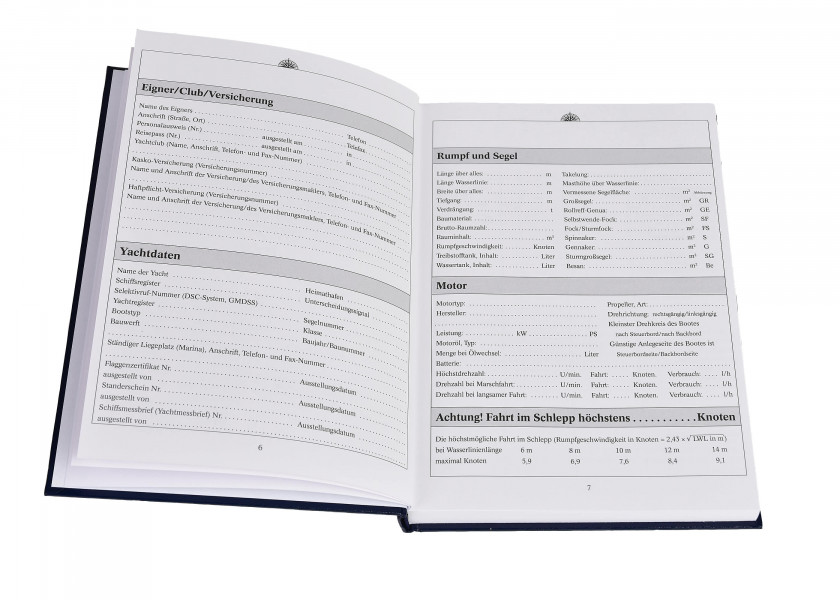 Купить DELIUS-KLASING 978-3-922117-55-1 Logbuch для яхты 77057-bvs 7ft.ru в интернет магазине Семь Футов