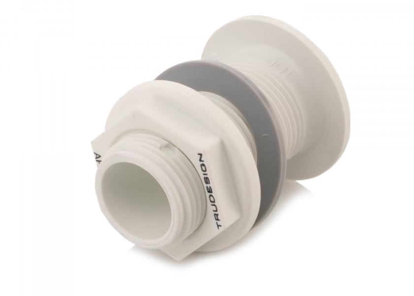 Купить Кингстон TruDesign Domed 90419 1"1/2 BSP Ø36мм из белого нейлона армированного стекловолокном 7ft.ru в интернет магазине Семь Футов