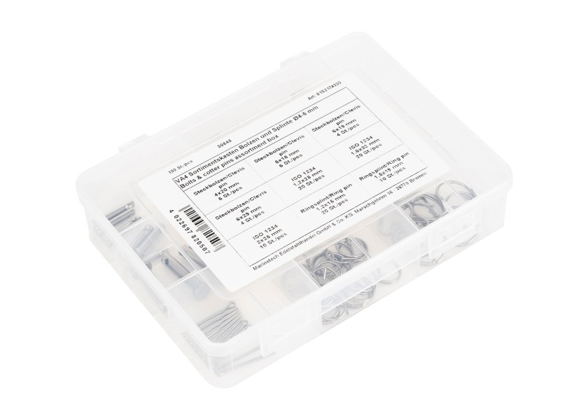 Купить V4A Pin, Cotter Pin Set / 100-piece 30845-bvs 7ft.ru в интернет магазине Семь Футов