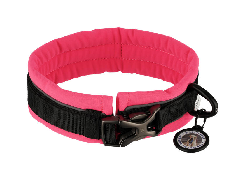 Купить SPRENGER Мягкий ошейник для собак / розовый / Ширина: 35 мм 7ft.ru в интернет магазине Семь Футов