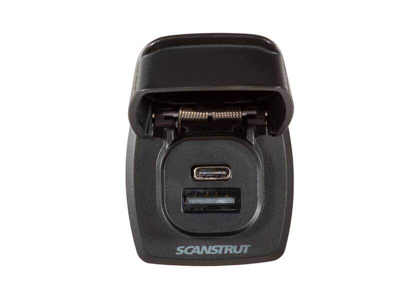 Купить Scanstrut SC-USB-F4 12/разъем Flip Pro Plus USB-A USB-C 24V  Black 7ft.ru в интернет магазине Семь Футов