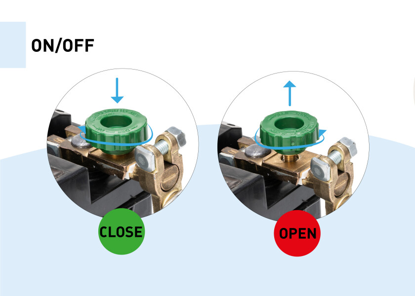 Купить SEATEC Клемма полюса батареи с автоматическим выключателем 7ft.ru в интернет магазине Семь Футов