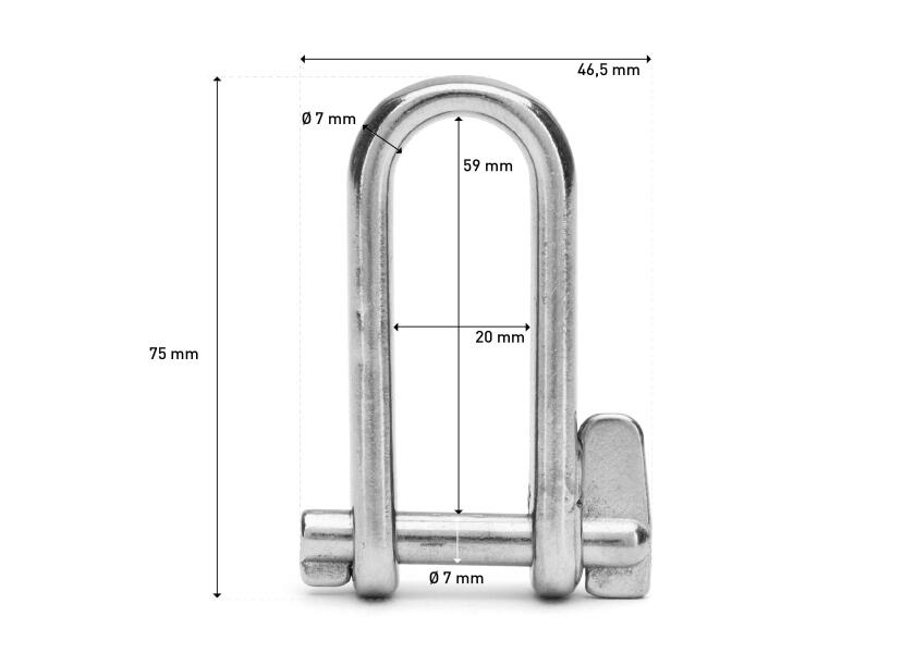 Купить Stainless Steel Key Pin Shackles 11104-bvs 7ft.ru в интернет магазине Семь Футов