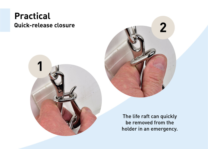 Купить SEAGO LRC-MK2 Универсальный держатель спасательного плота 7ft.ru в интернет магазине Семь Футов