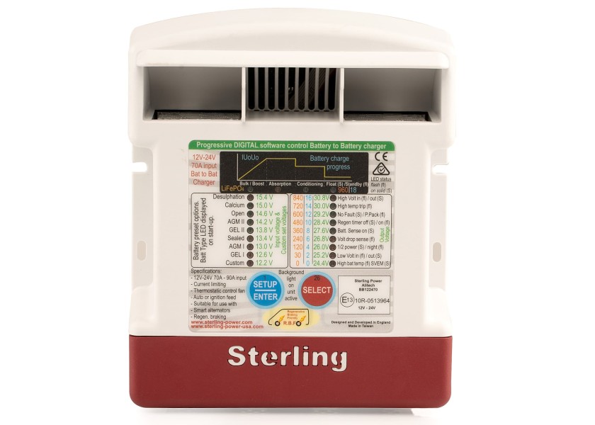 Купить Зарядное устройство Sterling Power Pro Batt Ultra BB122470 70А 12-24В 190x160x95мм 7ft.ru в интернет магазине Семь Футов