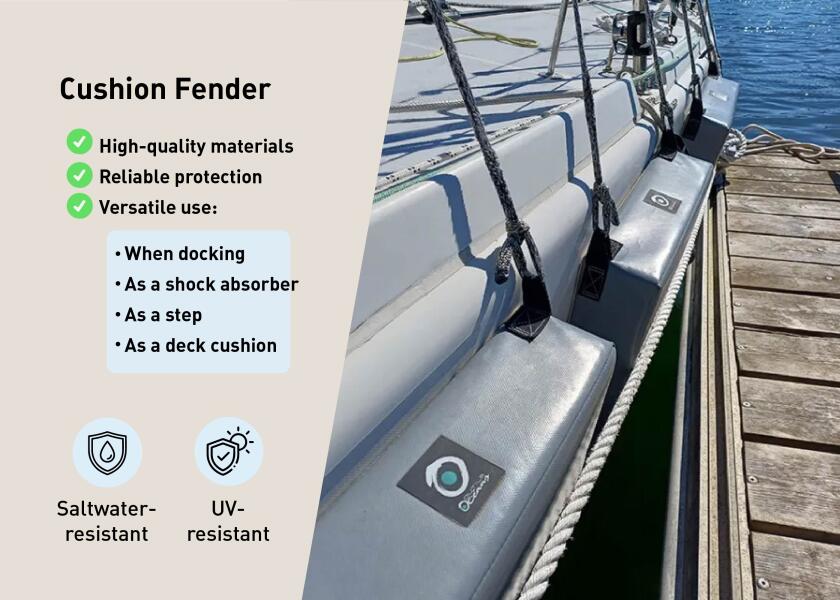 Купить OUTILS OCÉANS PB405520,GL-GREY Подушка Fender / 40 x 55 x 20 см / серая 7ft.ru в интернет магазине Семь Футов