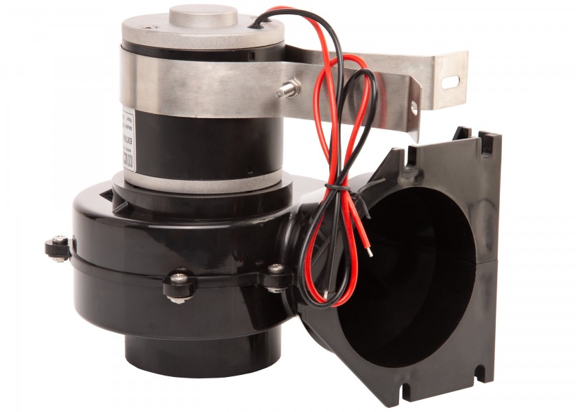 Купить Вытяжной вентилятор Vetus VENT7624A 186x157x168мм 24В 4А 4м3/мин для шланга Ø76мм для машинного отделения, гальюна, камбуза 7ft.ru в интернет магазине Семь Футов