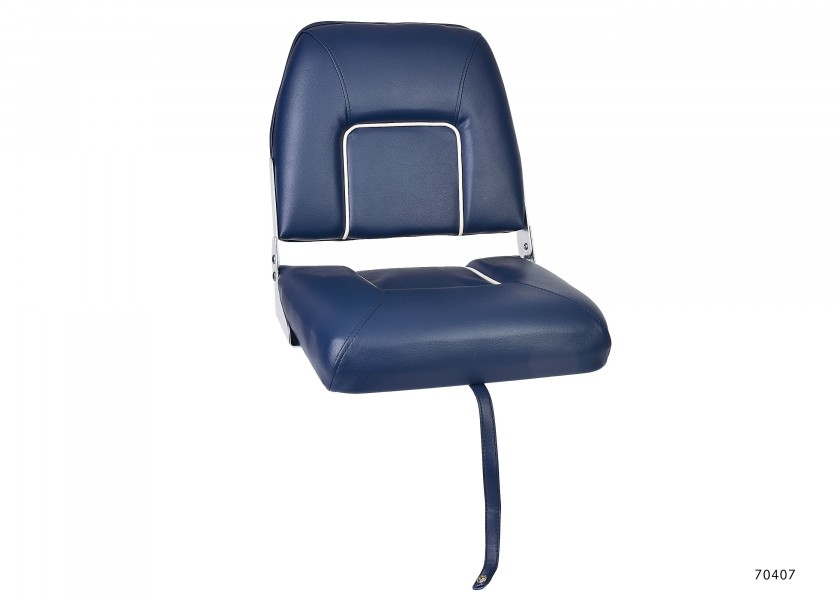 Купить Складное судовое кресло Vetus V-quipment First Mate CHFSB 480 x 450 x 400 мм синее с белыми швами поставляется без стойки 7ft.ru в интернет магазине Семь Футов