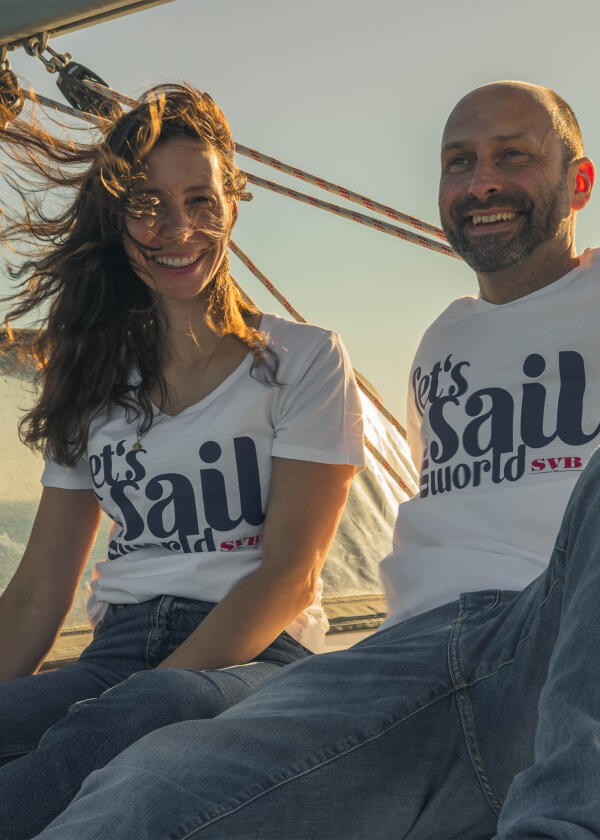 Купить SVB Женская футболка «Давай отправимся под парусом по миру» / белая / Размер одежды: XL 7ft.ru в интернет магазине Семь Футов