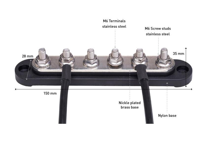 Купить SEATEC Busbar with Housing / 6x M6 / black 29733-bvs 7ft.ru в интернет магазине Семь Футов