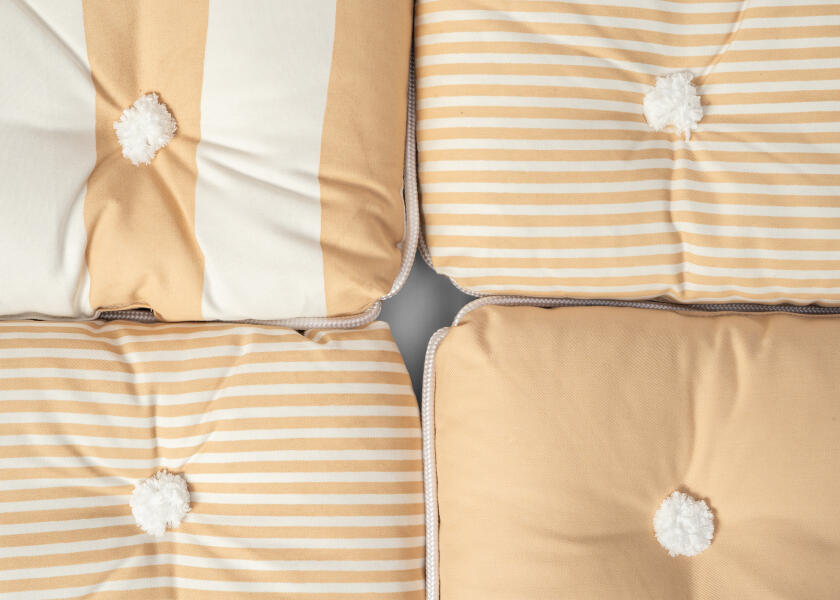 Купить Kapok Double Cushion / beige / wide stripes 57362-bvs 7ft.ru в интернет магазине Семь Футов