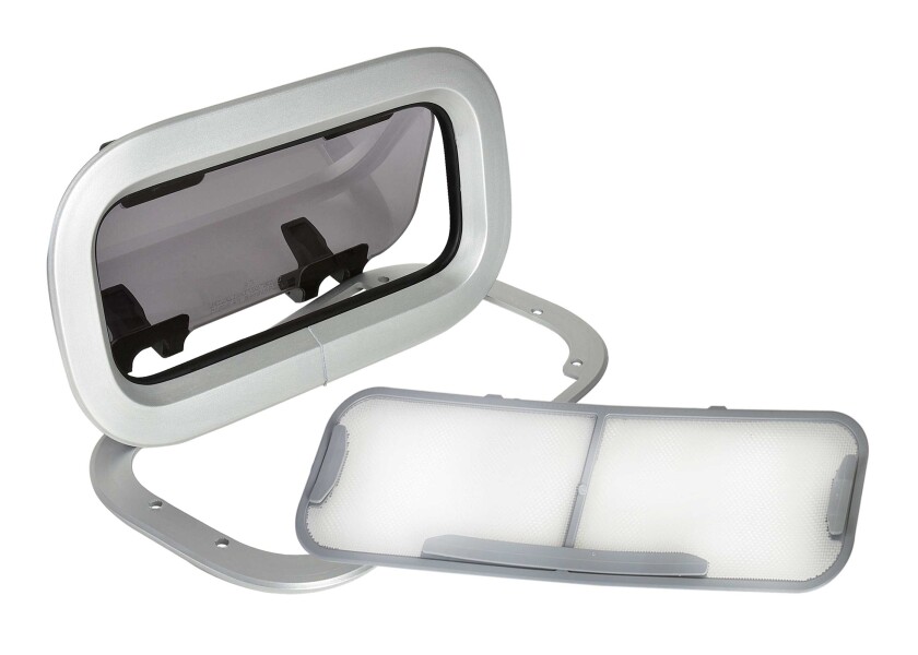Купить Иллюминатор открывающийся Lewmar Standard Portlight 393120200 191x367x4 мм размер 1 с отделкой из белого АБС-пластика 7ft.ru в интернет магазине Семь Футов
