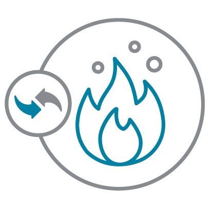 Flame retardant icon