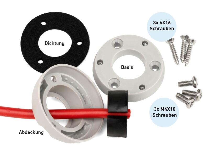 Купить Сальник кабельный водонепроницаемый IP68 Scanstrut DS21B-P малый 9-14 мм из серого пластика 7ft.ru в интернет магазине Семь Футов
