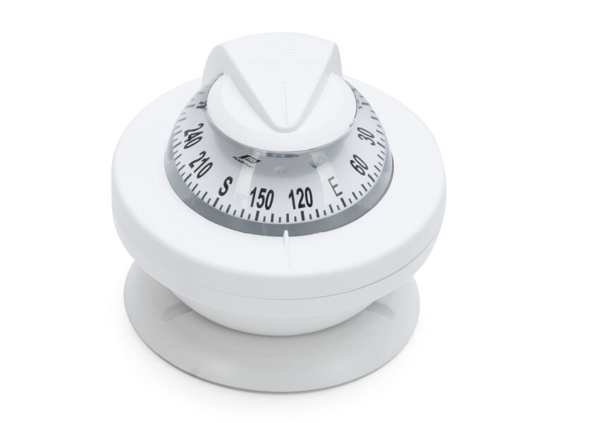 Купить Компас Plastimo Offshore 55 63855 12/24В для судна до 6м c белой конической картушкой Ø55мм в белом корпусе Ø81,5x69мм на кронштейне 7ft.ru в интернет магазине Семь Футов