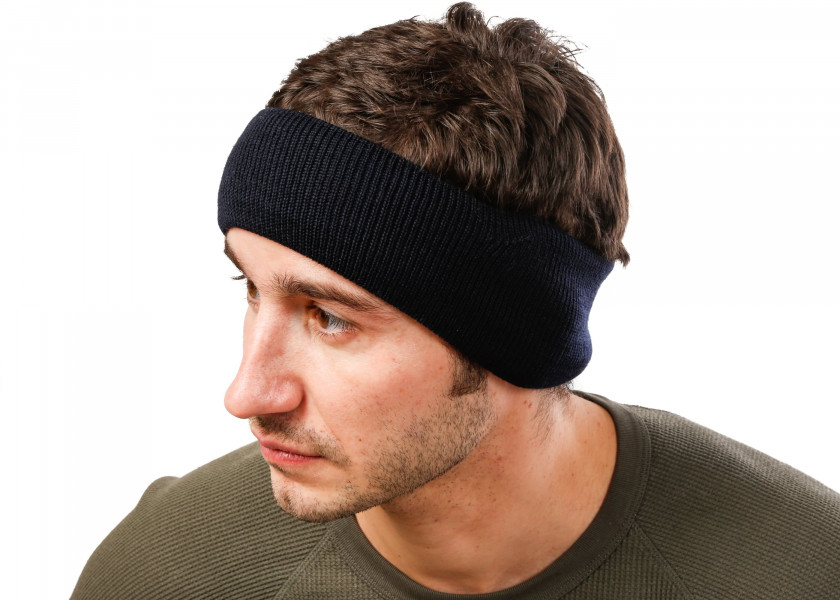 Купить Повязка на голову с защитой ушей/темно-синий 47189-bvs 7ft.ru в интернет магазине Семь Футов