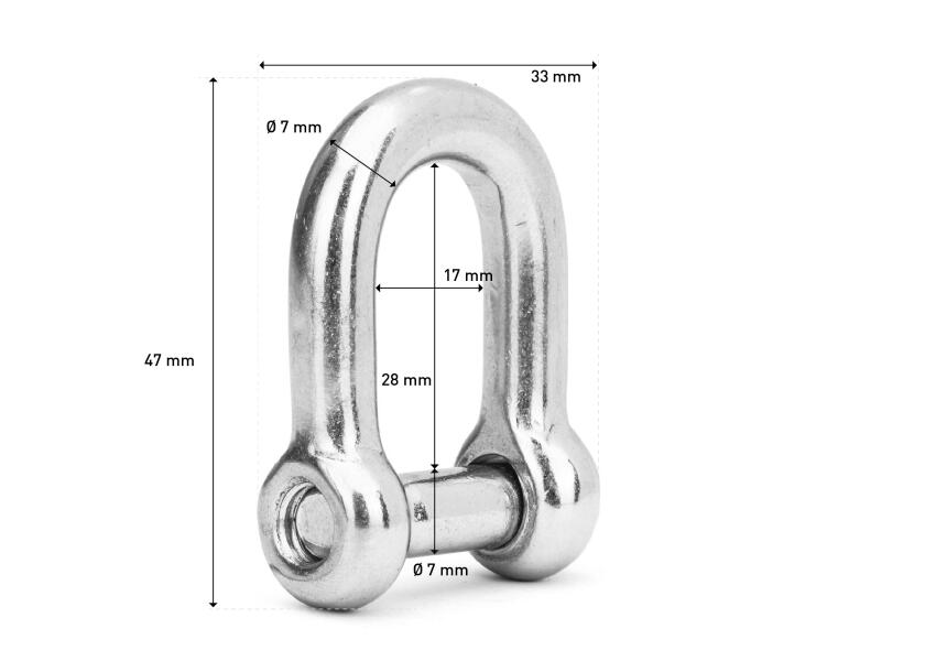 Купить Stainless Steel Shackle, Hex Socket 16607-bvs 7ft.ru в интернет магазине Семь Футов