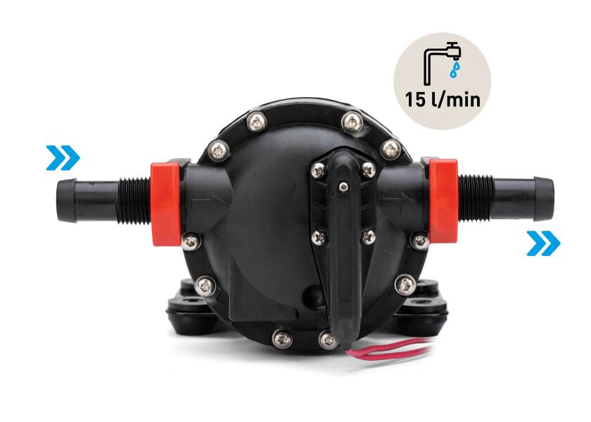 Купить Гидрофор пятикамерный Johnson Pump 10-13406-04 Aqua Jet WPS 4 24В 15л/мин 2,8Бар 100Вт 240х214х110мм диафрагменный насос 7ft.ru в интернет магазине Семь Футов