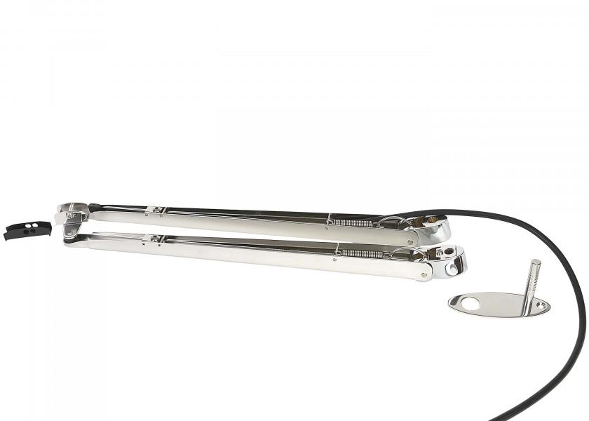 Купить Рычаг стеклоочистителя двойной пантограф Roca 536330 470 - 750 мм электрополированный 7ft.ru в интернет магазине Семь Футов