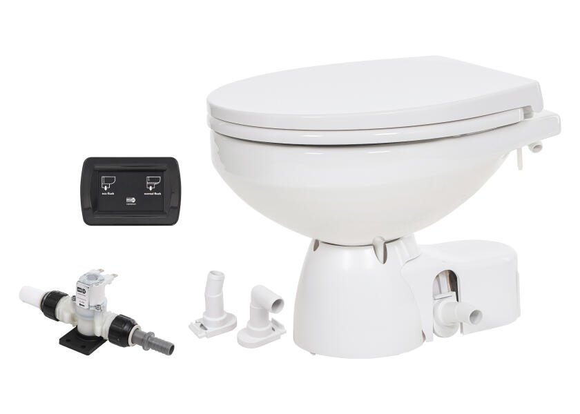 Купить Jabsco 38045-4192 Quiet Flush E2 Electric Toilet with Solenoid Valve, Comfort Size, Soft Close, 12V 7ft.ru в интернет магазине Семь Футов