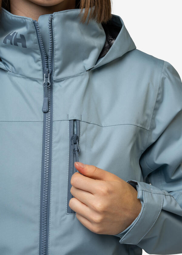 Купить HELLY HANSEN 34448_561-S Женская куртка с капюшоном Crew 2.0 / ветреный синий / Размер одежды: S 7ft.ru в интернет магазине Семь Футов