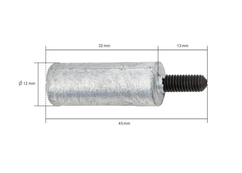 Купить Pin Zinc Anode for BUKH Engines DV10 - DV48 16698-bvs 7ft.ru в интернет магазине Семь Футов