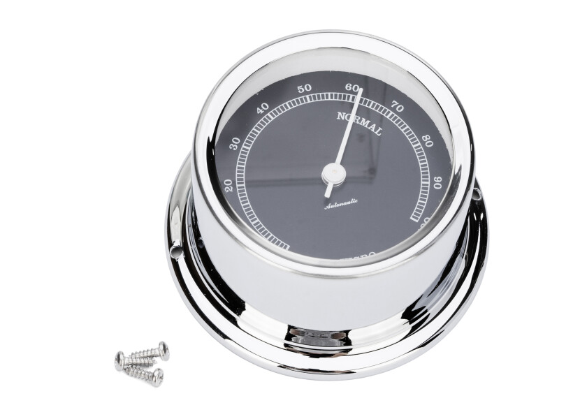 Купить Гигрометр судовой Autonautic instrumental Minor HE72C 72x39мм серебристый/черный из хромированной латуни 7ft.ru в интернет магазине Семь Футов