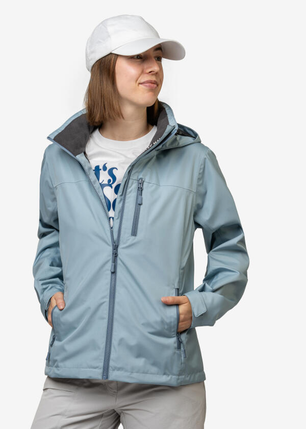 Купить HELLY HANSEN 34448_561-S Женская куртка с капюшоном Crew 2.0 / ветреный синий / Размер одежды: S 7ft.ru в интернет магазине Семь Футов