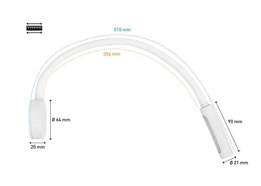 Купить SEATEC LED Reading Light with Dimmer & USB-C / white / warm white/red 31991-bvs 7ft.ru в интернет магазине Семь Футов
