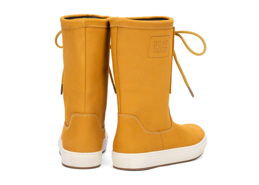 Купить BOATBOOT Кожаные ботинки на шнуровке / желтый / Размер обуви: 44 7ft.ru в интернет магазине Семь Футов