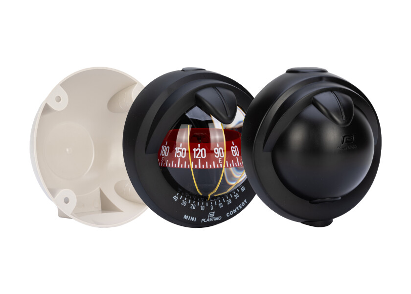 Купить Компас Plastimo 65742 Mini-Contest Ø81мм 12/24В 12,8х13,7х12,7см с подсветкой врезной вертикальный с конической картушкой для судна до 9м чёрный 7ft.ru в интернет магазине Семь Футов