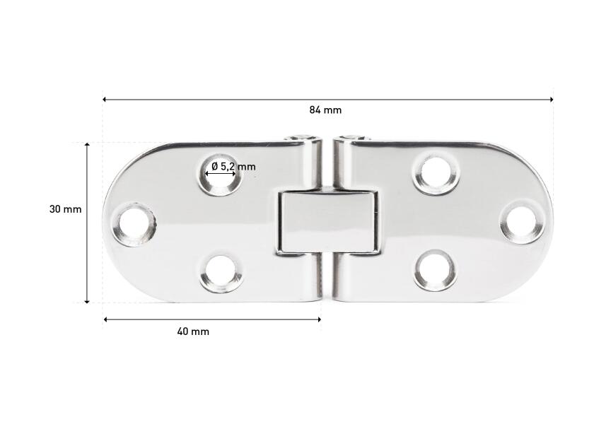 Купить Stainless Steel Hinge / 40 x 40 x 30 mm 57123-bvs 7ft.ru в интернет магазине Семь Футов