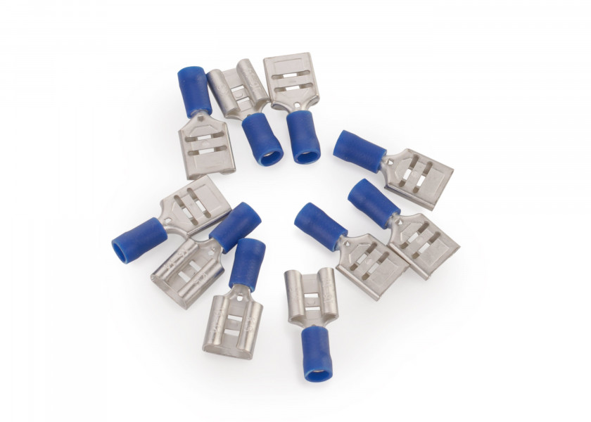 Купить Spade Connector Female / blue / 1.5 - 2.5 mm² / pack of 10 / 9.5 mm 63704-bvs 7ft.ru в интернет магазине Семь Футов