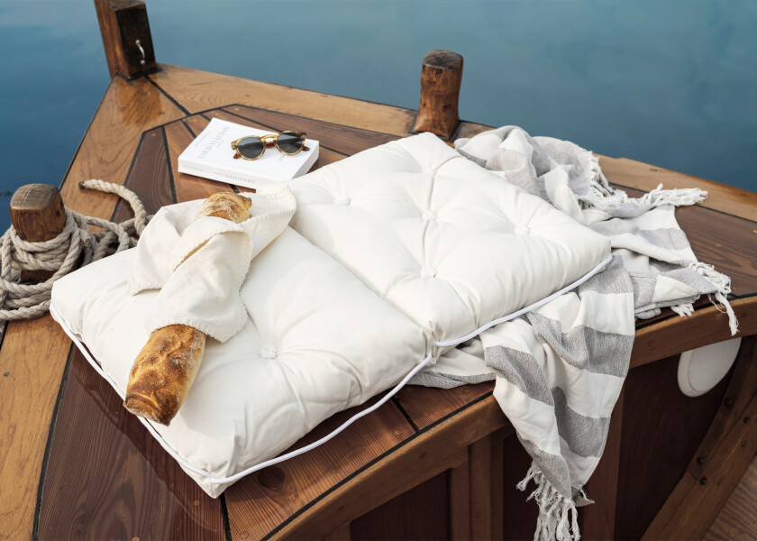 Купить Kapok Double Cushion / cream white 57247-bvs 7ft.ru в интернет магазине Семь Футов