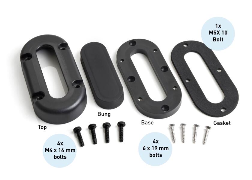 Купить Сальник кабельный водонепроницаемый Scanstrut DS-MULTI-P-BLK ø15мм 23х105 класс защиты IP68 из ударопрочного пластика черного цвета 7ft.ru в интернет магазине Семь Футов
