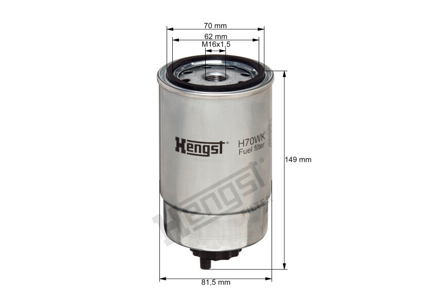 Купить HENGST H70WK Дизельный фильтр для Volvo Penta серии AD/KAD/MD 7ft.ru в интернет магазине Семь Футов