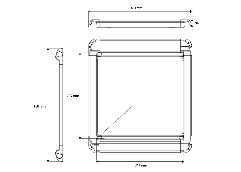 Купить Светозащитная шторка и москитная сетка Lewmar Eclipse Roller Shade 367720100 431 x 340 мм размер 20 7ft.ru в интернет магазине Семь Футов