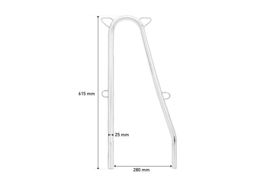 Купить Pfortenstütze V4A / для BENETEAU FIRST, OCEANIS, OCEANIS CLIPPER / Длина: 615 мм 7ft.ru в интернет магазине Семь Футов