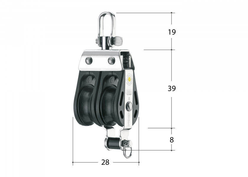 Купить SPRENGER S Block with Swivel and Bottom Bracket / 8 mm / plain bearing 44343-bvs 7ft.ru в интернет магазине Семь Футов