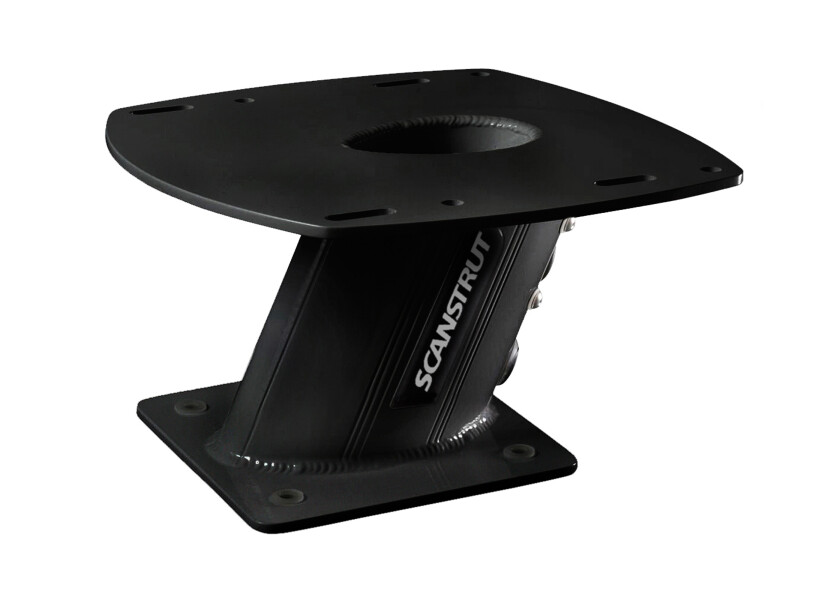 Купить Крепление для радара/антенны Scanstrut PowerTower APT-150-01-BLK 150мм из алюминия с наклоном 25° цвет черный, Osculati 29.900.11 7ft.ru в интернет магазине Семь Футов