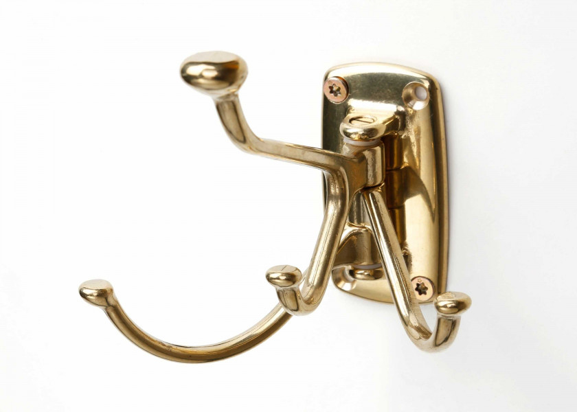 Купить Triple Coat Hook with Double Hook / brass 32696-bvs 7ft.ru в интернет магазине Семь Футов