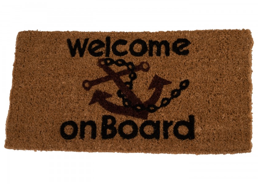 Купить Talamex 94325001 Welcome On Board Мат Коричневый  35 x 70 cm  7ft.ru в интернет магазине Семь Футов