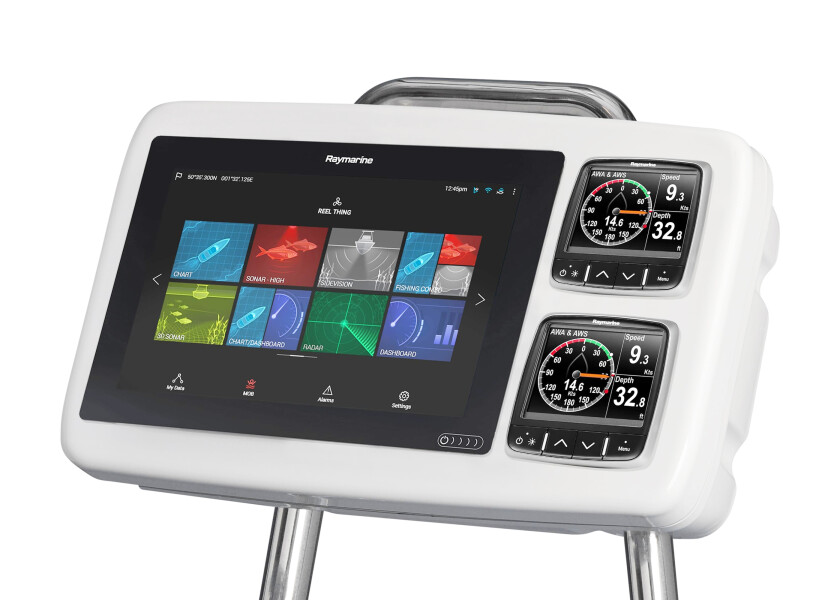 Купить Держатель дисплея Scanstrut SPH-SYSTEM-W 587x327x175мм для крепления дисплеев до 12 дюймов и 2 приборов на направляющую Ø25-33,7мм из белого АБС-пластика с акриловой крышкой 7ft.ru в интернет магазине Семь Футов
