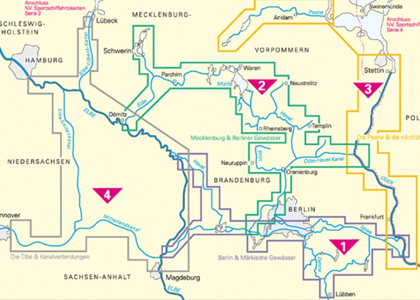 Купить NV VERLAG 8301 NV Морские карты Внутренние водные пути 3 Нёрдличе-Одер и Пене 7ft.ru в интернет магазине Семь Футов